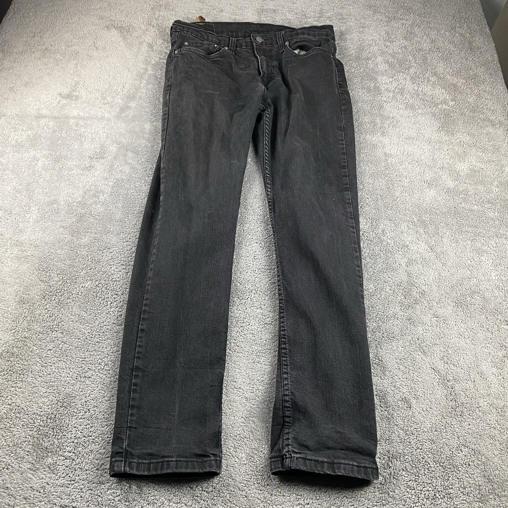 Levis 511 Slim Straight Jeans Mens 32x29 Black Low Rise